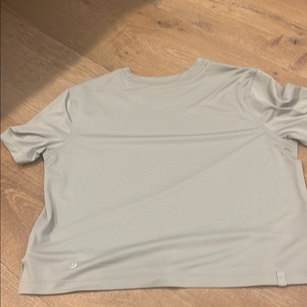 Light Gray Short Sleeve Lululemon Top